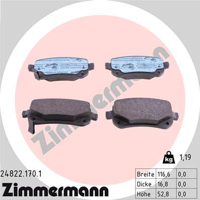 Zimmermann 24822.170.1 - Bremžu uzliku kompl., Disku bremzes ps1.lv