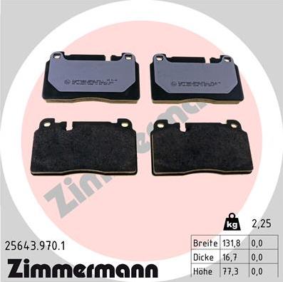 Zimmermann 25643.970.1 - Bremžu uzliku kompl., Disku bremzes ps1.lv