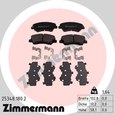 Zimmermann 25348.180.2 - Bremžu uzliku kompl., Disku bremzes ps1.lv