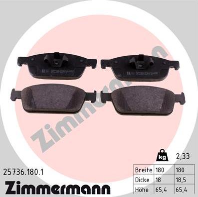 Zimmermann 25736.180.1 - Bremžu uzliku kompl., Disku bremzes ps1.lv