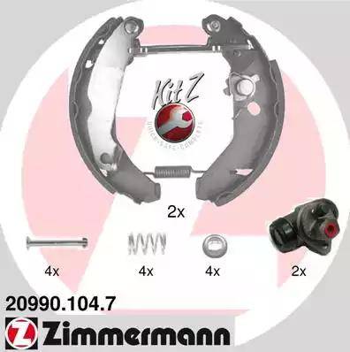Zimmermann 20990.104.7 - Bremžu loku komplekts ps1.lv