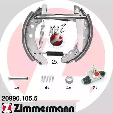 Zimmermann 20990.105.5 - Bremžu loku komplekts ps1.lv