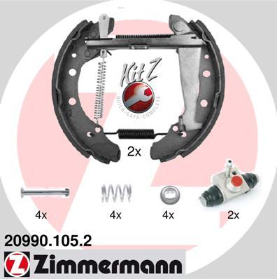 Zimmermann 20990.105.2 - Bremžu loku komplekts ps1.lv