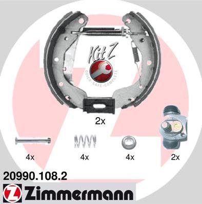 Zimmermann 20990.108.2 - Bremžu loku komplekts ps1.lv