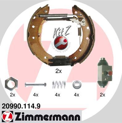 Zimmermann 20990.114.9 - Bremžu loku komplekts ps1.lv