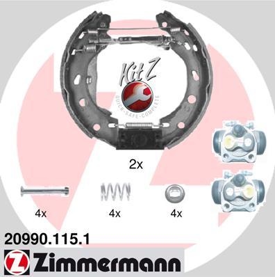 Zimmermann 20990.115.1 - Bremžu loku komplekts ps1.lv