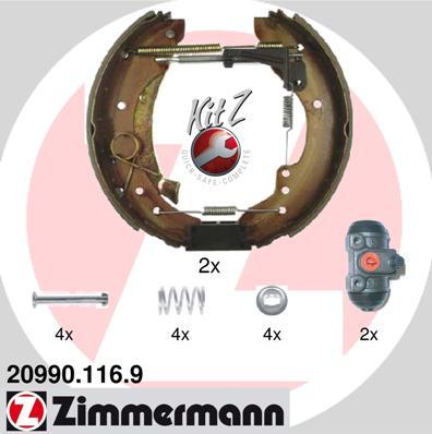 Zimmermann 20990.116.9 - Bremžu loku komplekts ps1.lv