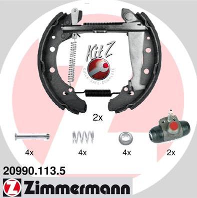 Zimmermann 20990.113.5 - Bremžu loku komplekts ps1.lv