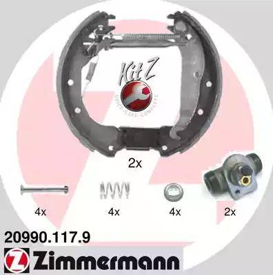 Zimmermann 20990.117.9 - Bremžu loku komplekts ps1.lv