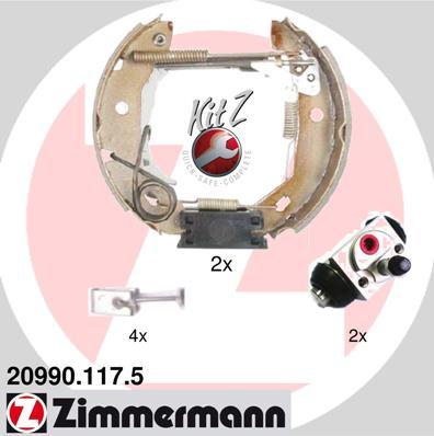 Zimmermann 20990.117.5 - Bremžu loku komplekts ps1.lv