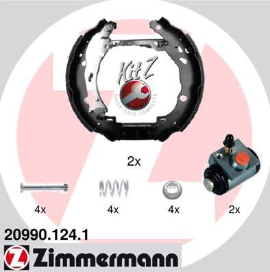 Zimmermann 20990.124.1 - Bremžu loku komplekts ps1.lv