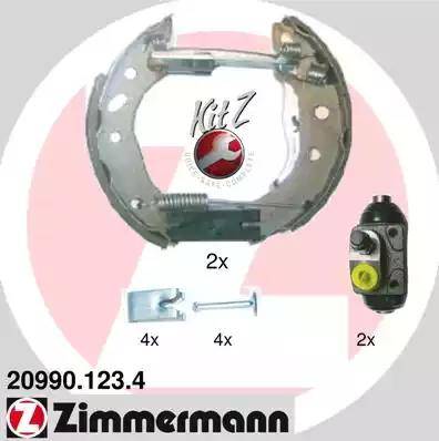 Zimmermann 20990.123.4 - Bremžu loku komplekts ps1.lv