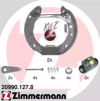 Zimmermann 20990.127.8 - Bremžu loku komplekts ps1.lv