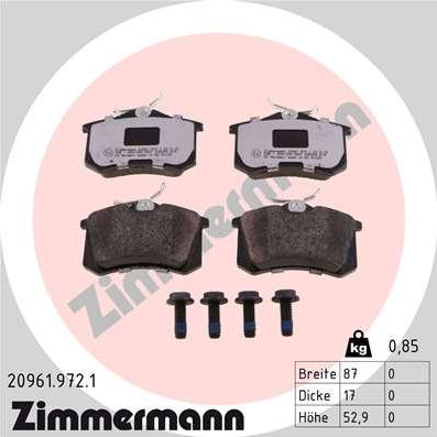 Zimmermann 20961.972.1 - Bremžu uzliku kompl., Disku bremzes ps1.lv