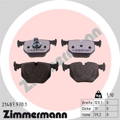 Zimmermann 21487.970.1 - Bremžu uzliku kompl., Disku bremzes ps1.lv