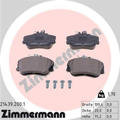 Zimmermann 21439.200.1 - Bremžu uzliku kompl., Disku bremzes ps1.lv