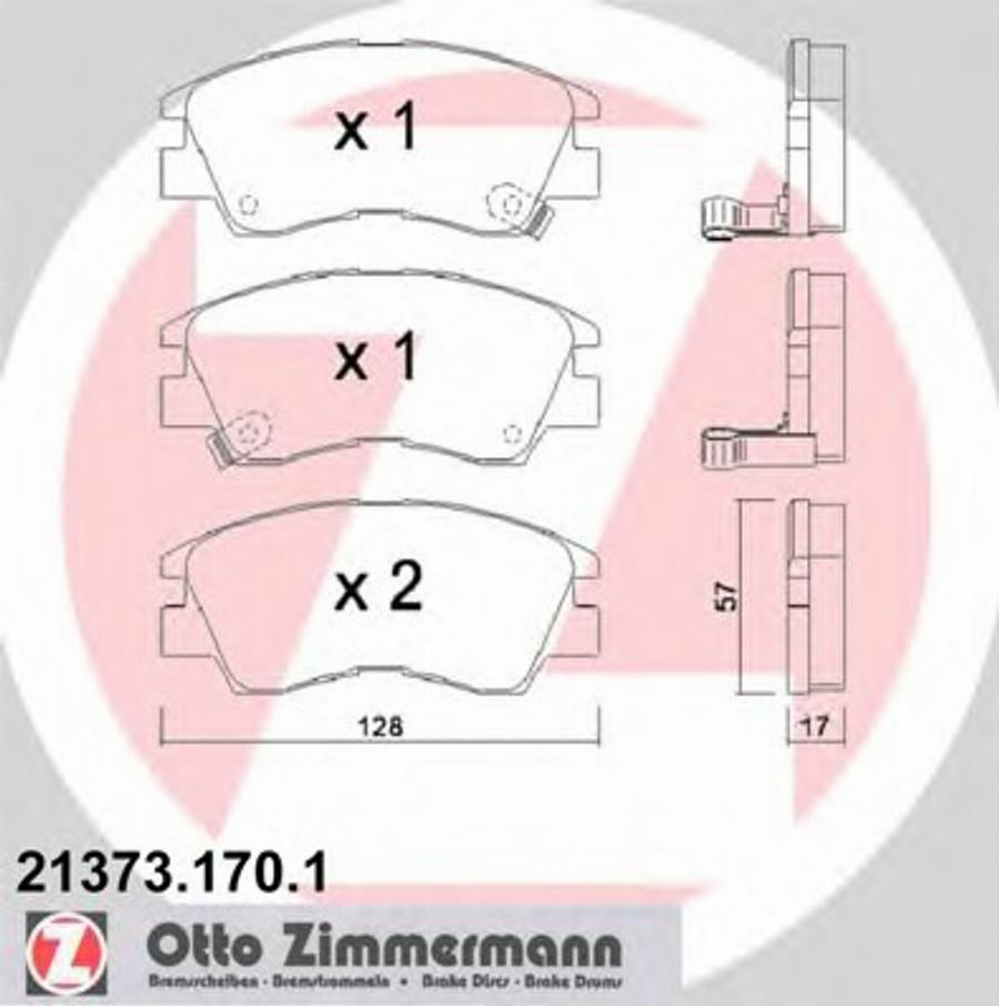 Zimmermann 21373.170.1 - Bremžu uzliku kompl., Disku bremzes ps1.lv