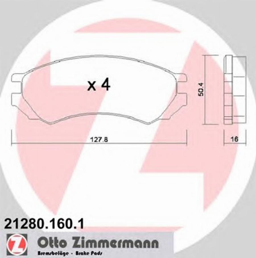 Zimmermann 212801601 - Bremžu uzliku kompl., Disku bremzes ps1.lv