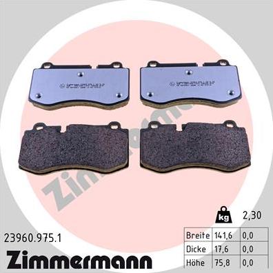 Zimmermann 23960.975.1 - Bremžu uzliku kompl., Disku bremzes ps1.lv