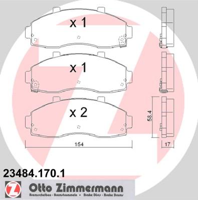 Zimmermann 23484.170.1 - Bremžu uzliku kompl., Disku bremzes ps1.lv