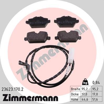 Zimmermann 23623.170.2 - Bremžu uzliku kompl., Disku bremzes ps1.lv