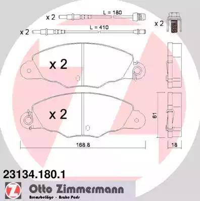 Zimmermann 23134.180.1 - Bremžu uzliku kompl., Disku bremzes ps1.lv