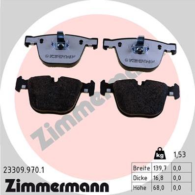 Zimmermann 23309.970.1 - Bremžu uzliku kompl., Disku bremzes ps1.lv