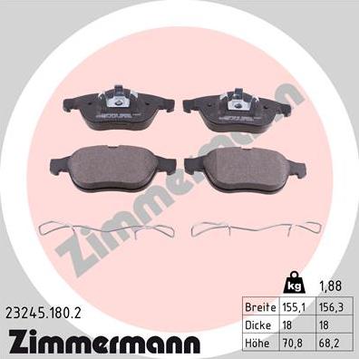 Zimmermann 23245.180.2 - Bremžu uzliku kompl., Disku bremzes ps1.lv