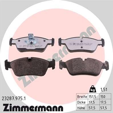 Zimmermann 23287.975.1 - Bremžu uzliku kompl., Disku bremzes ps1.lv