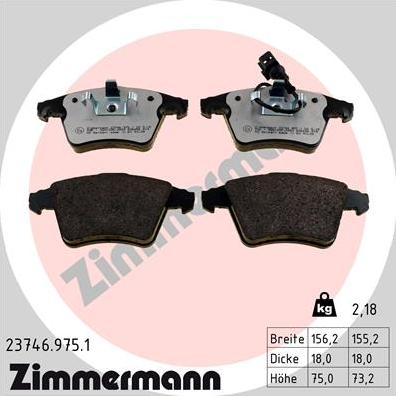 Zimmermann 23746.975.1 - Bremžu uzliku kompl., Disku bremzes ps1.lv