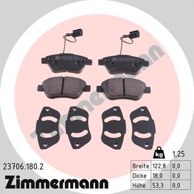 Zimmermann 23706.180.2 - Bremžu uzliku kompl., Disku bremzes ps1.lv