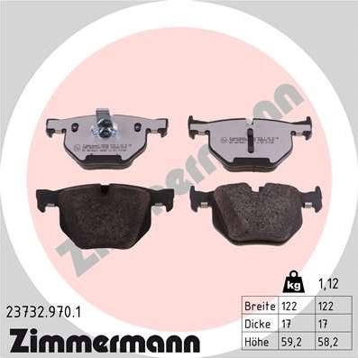 Zimmermann 23732.970.1 - Bremžu uzliku kompl., Disku bremzes ps1.lv