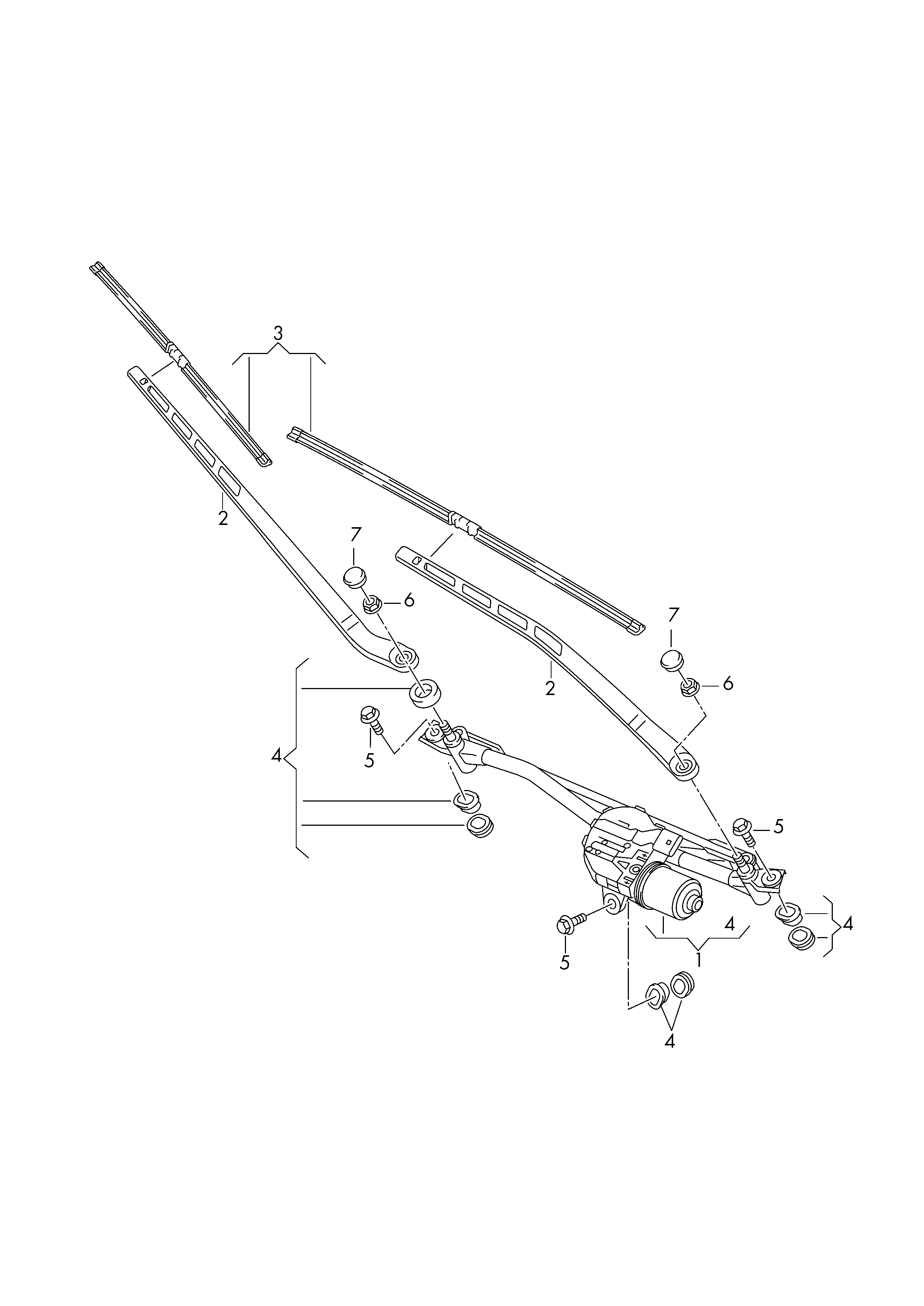 VAG 4M1998002 - Stikla tīrītāja slotiņa ps1.lv