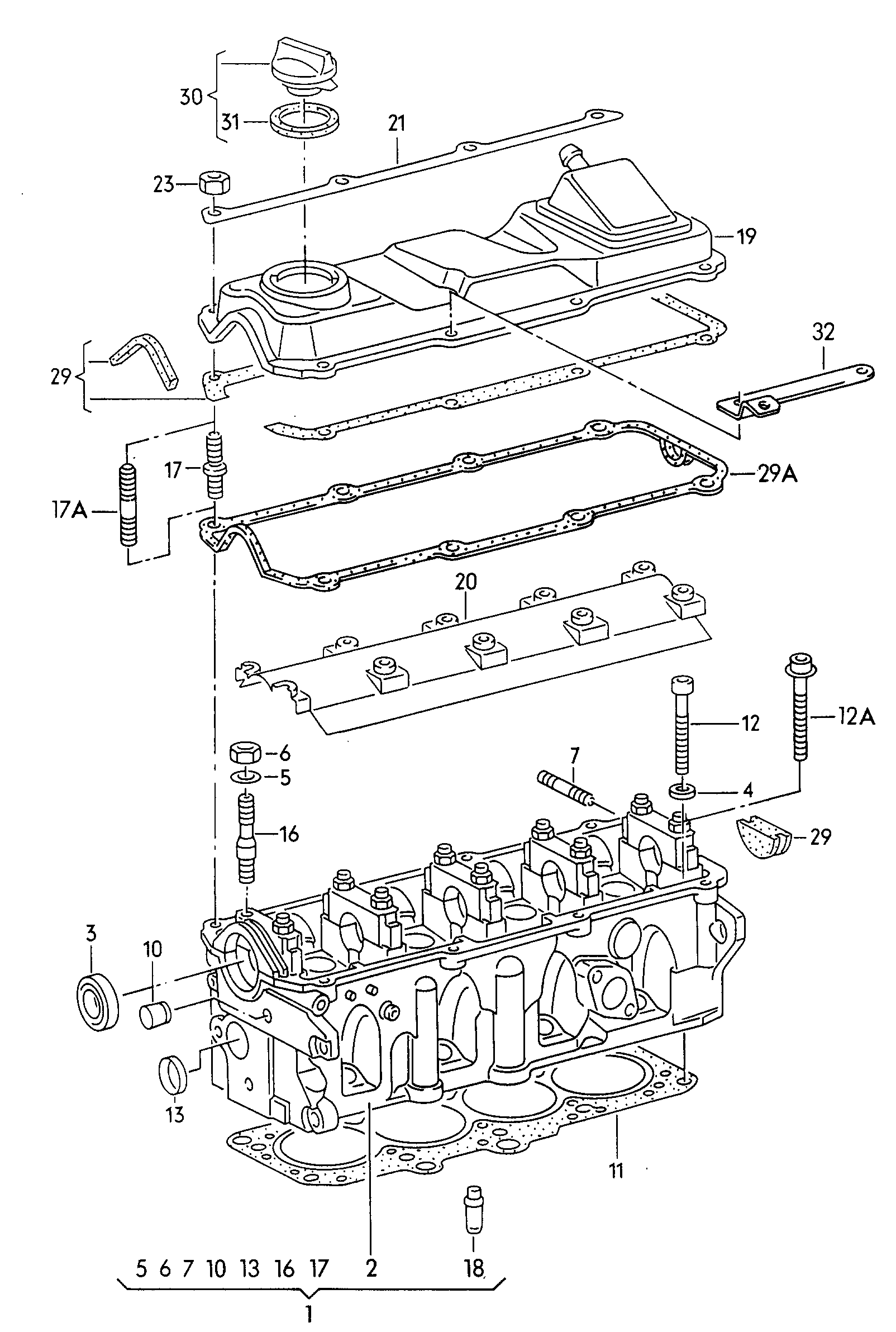 AUDI N  10186301 - Blīve, Motora bloka galvas vāks ps1.lv