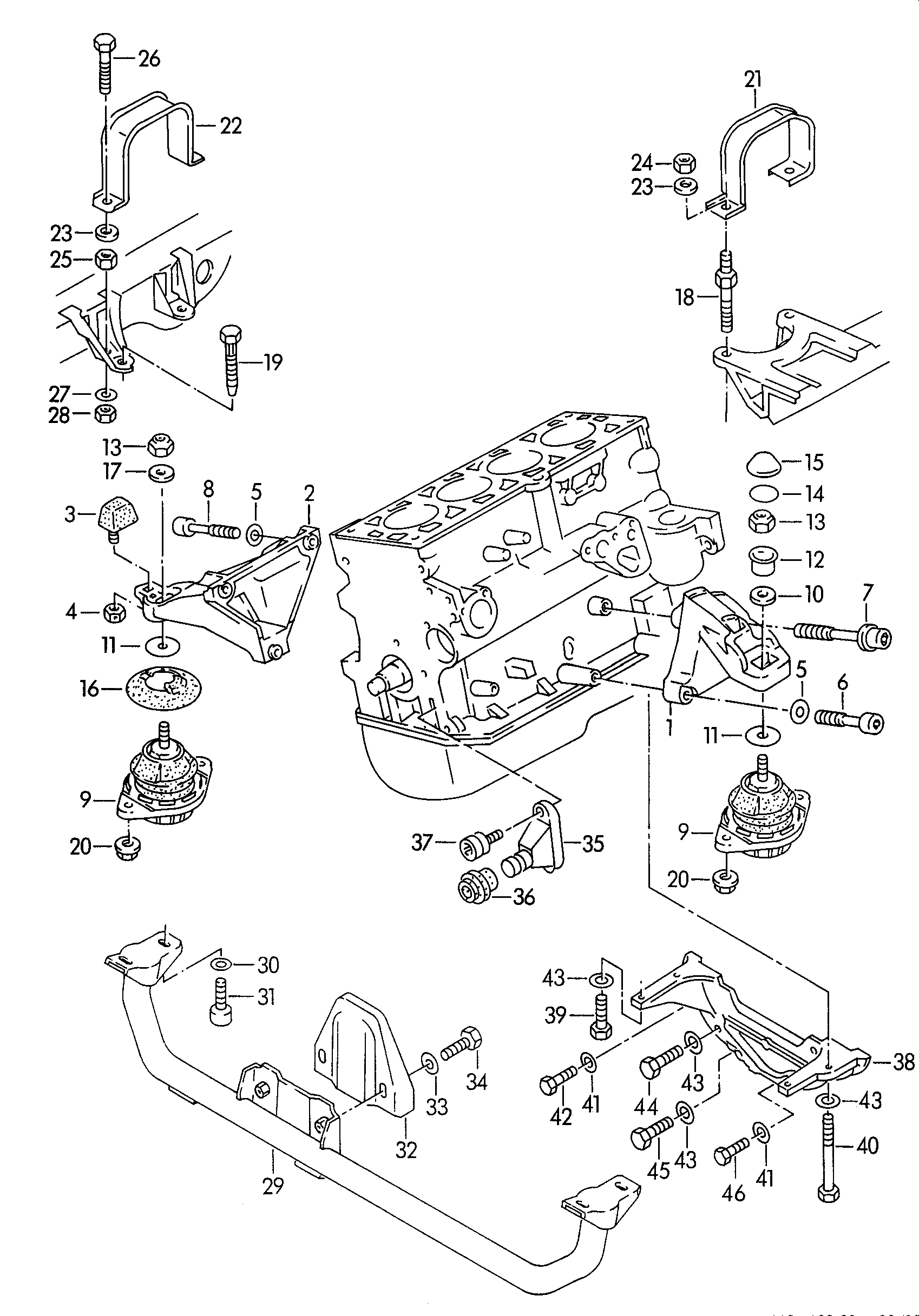 Seat 4A0 199 379 C - Piekare, Dzinējs ps1.lv