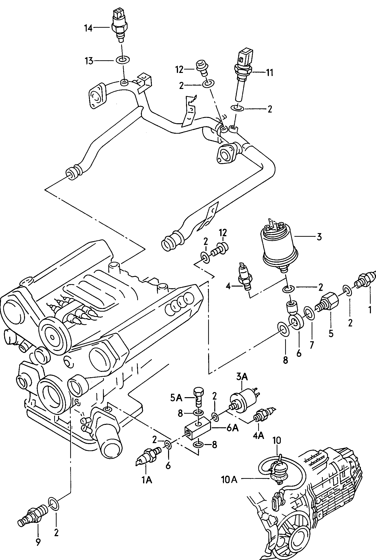 AUDI 078 919 081 A - Devējs, Eļļas spiediens ps1.lv