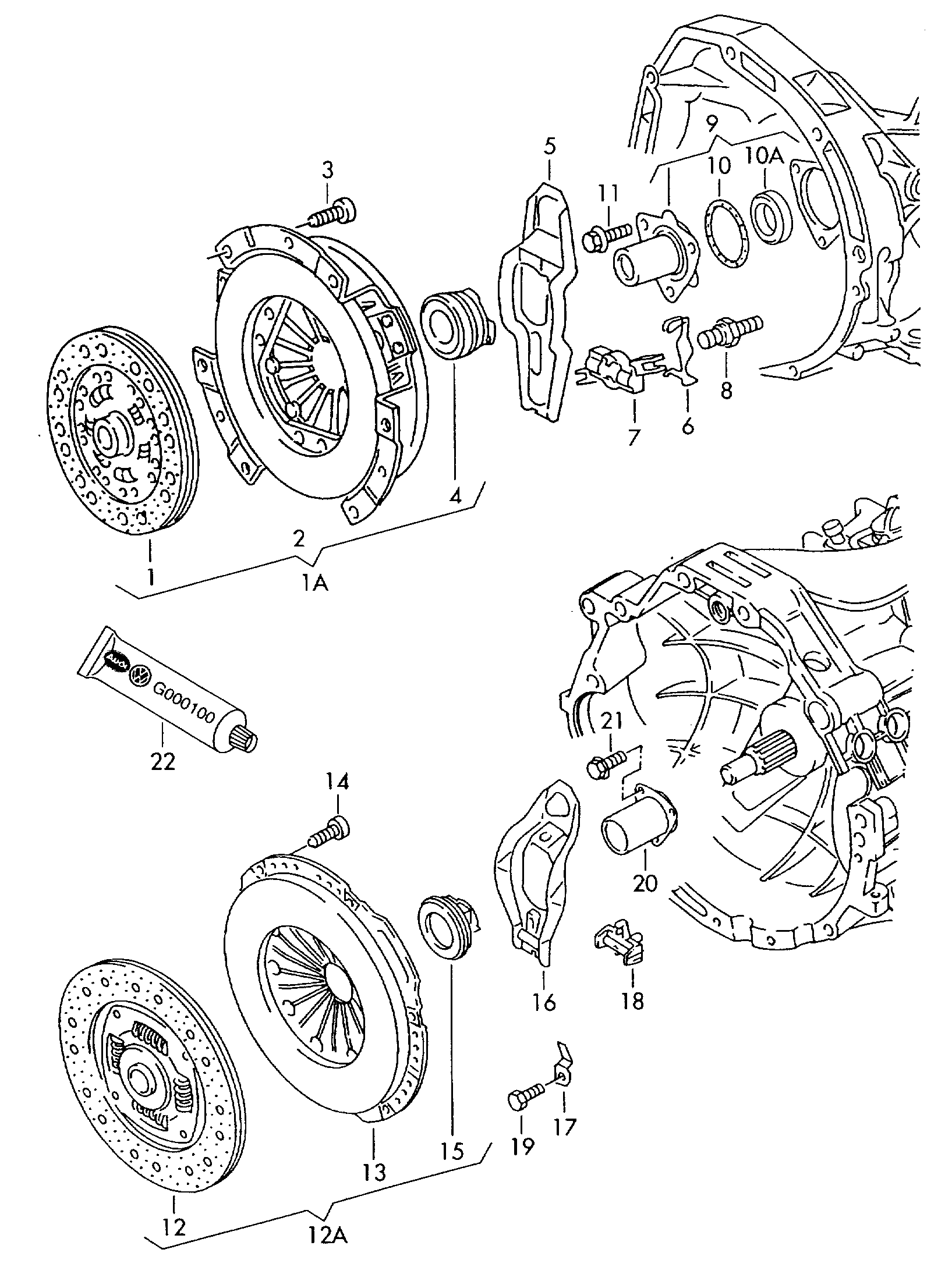 AUDI 012 141 165 E - Izspiedējgultnis ps1.lv