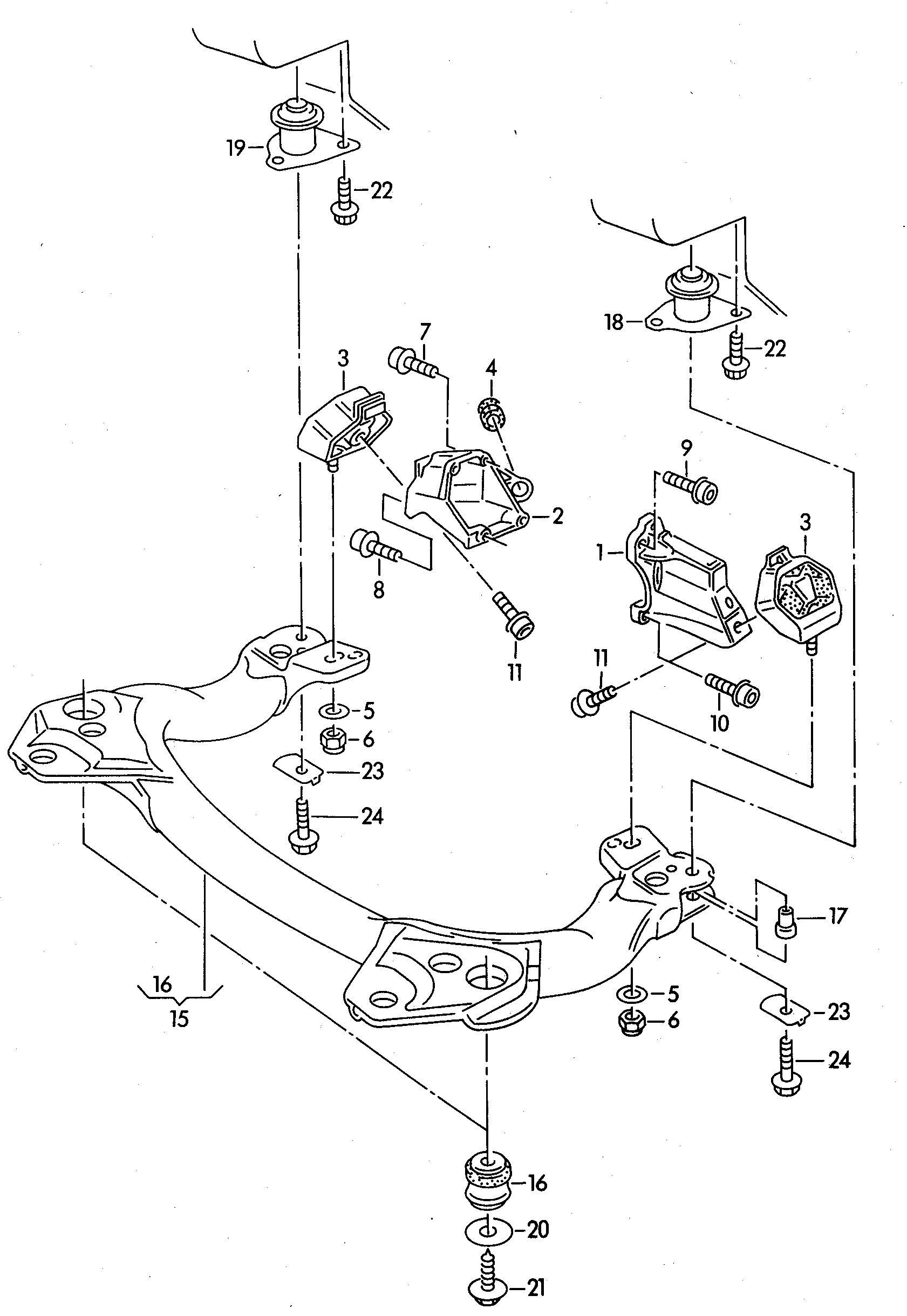 AUDI 4A0 399 151 D - Piekare, Pārnesumkārba ps1.lv