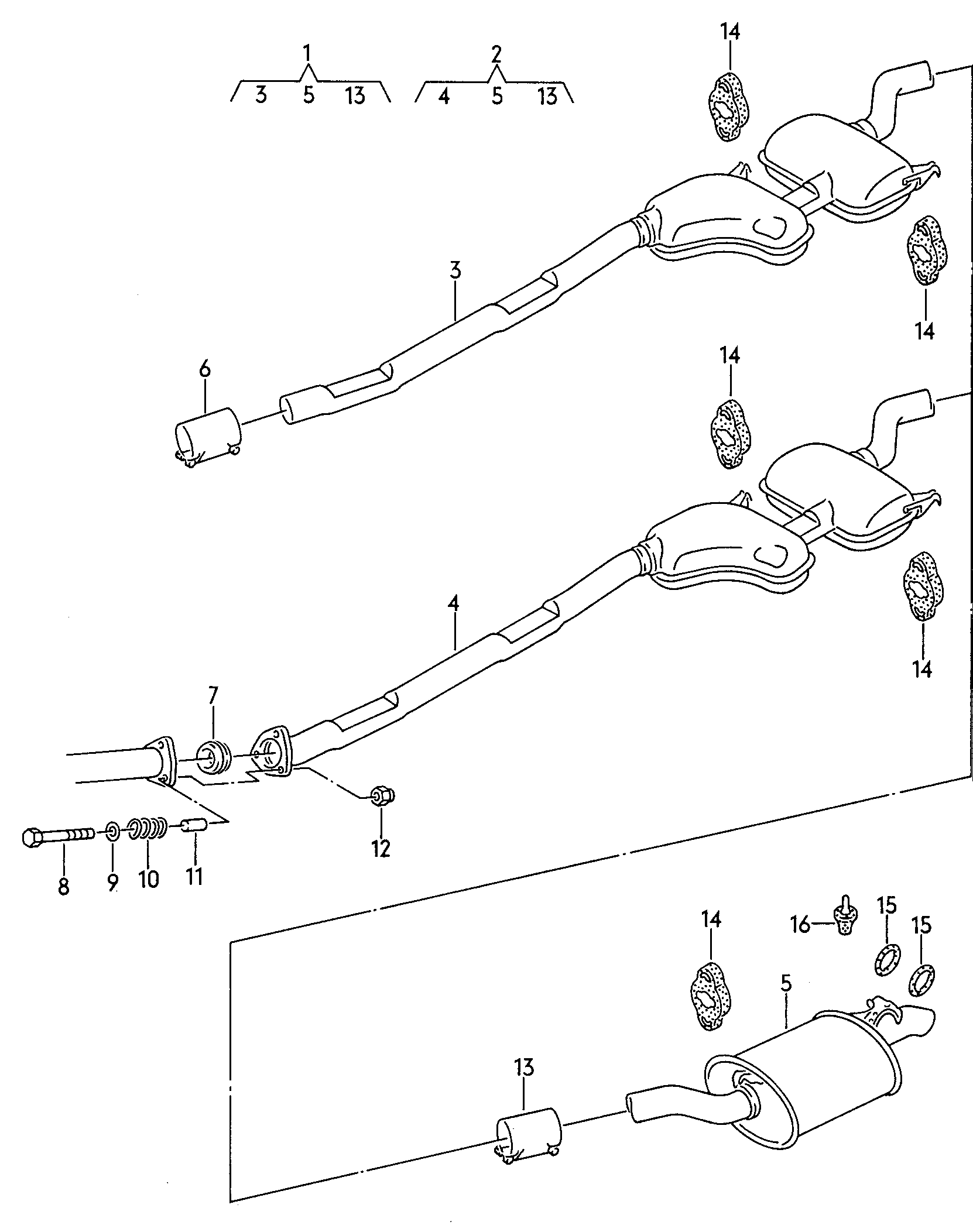 PEUGEOT 893253353A - Atspere, Izplūdes caurule ps1.lv