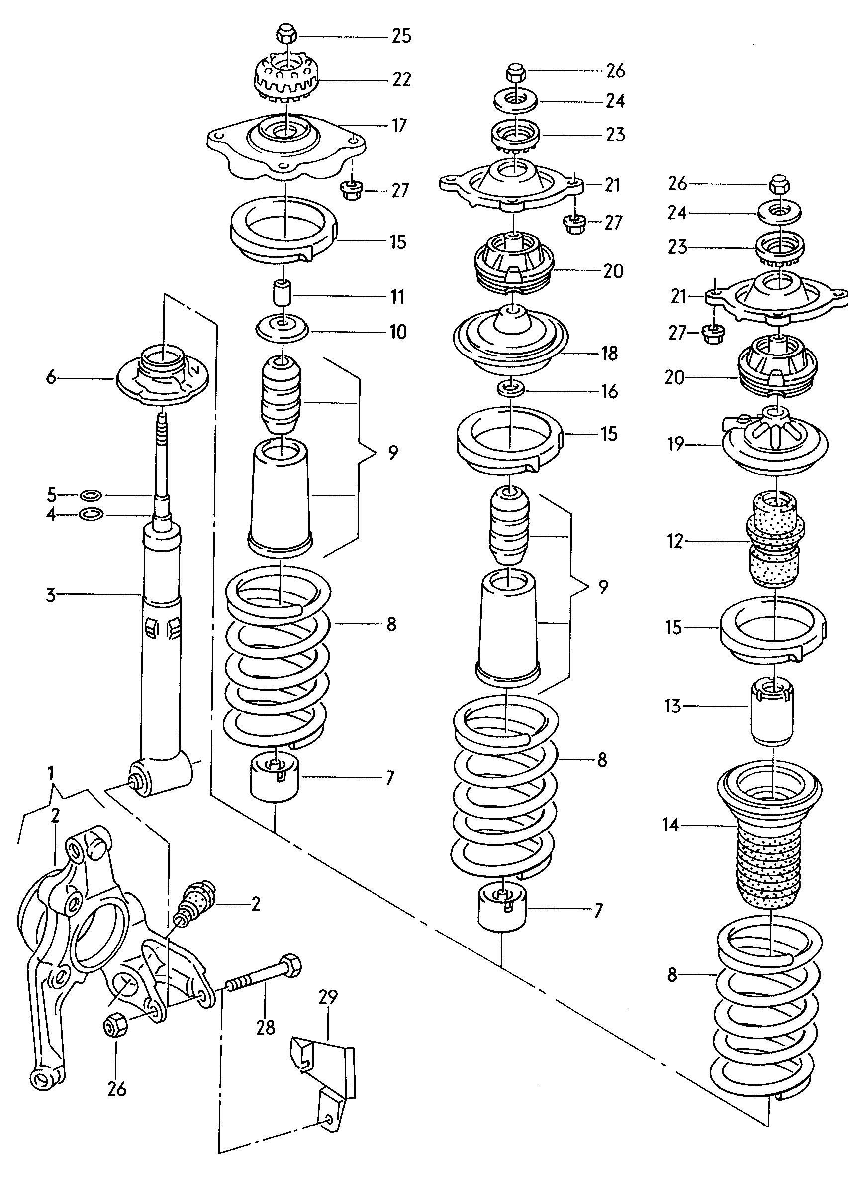 AUDI 4A5513031 - Shock absorbers ps1.lv