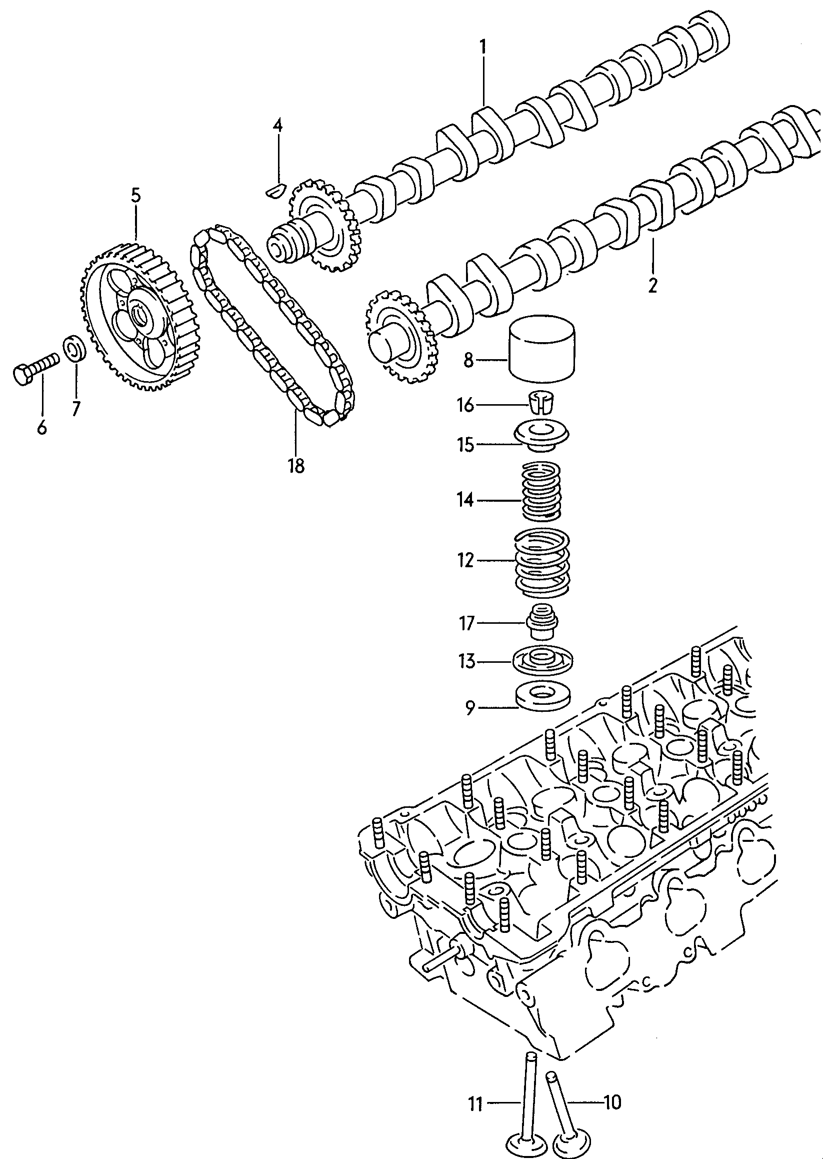 Skoda 077 109 120 - Ķēde, Eļļas sūkņa piedziņa ps1.lv