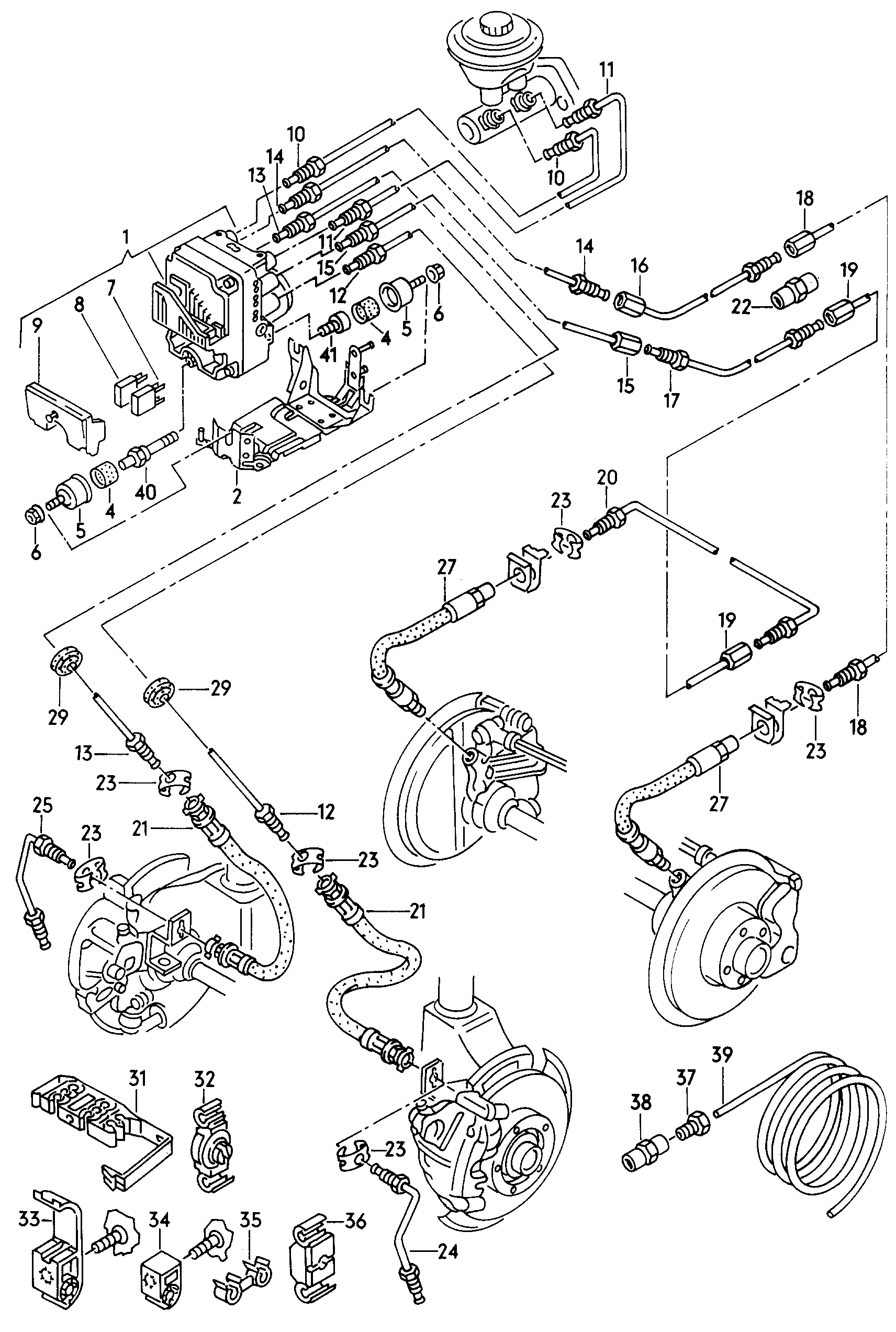 VW 4A0 611 775 - Bremžu šļūtene ps1.lv