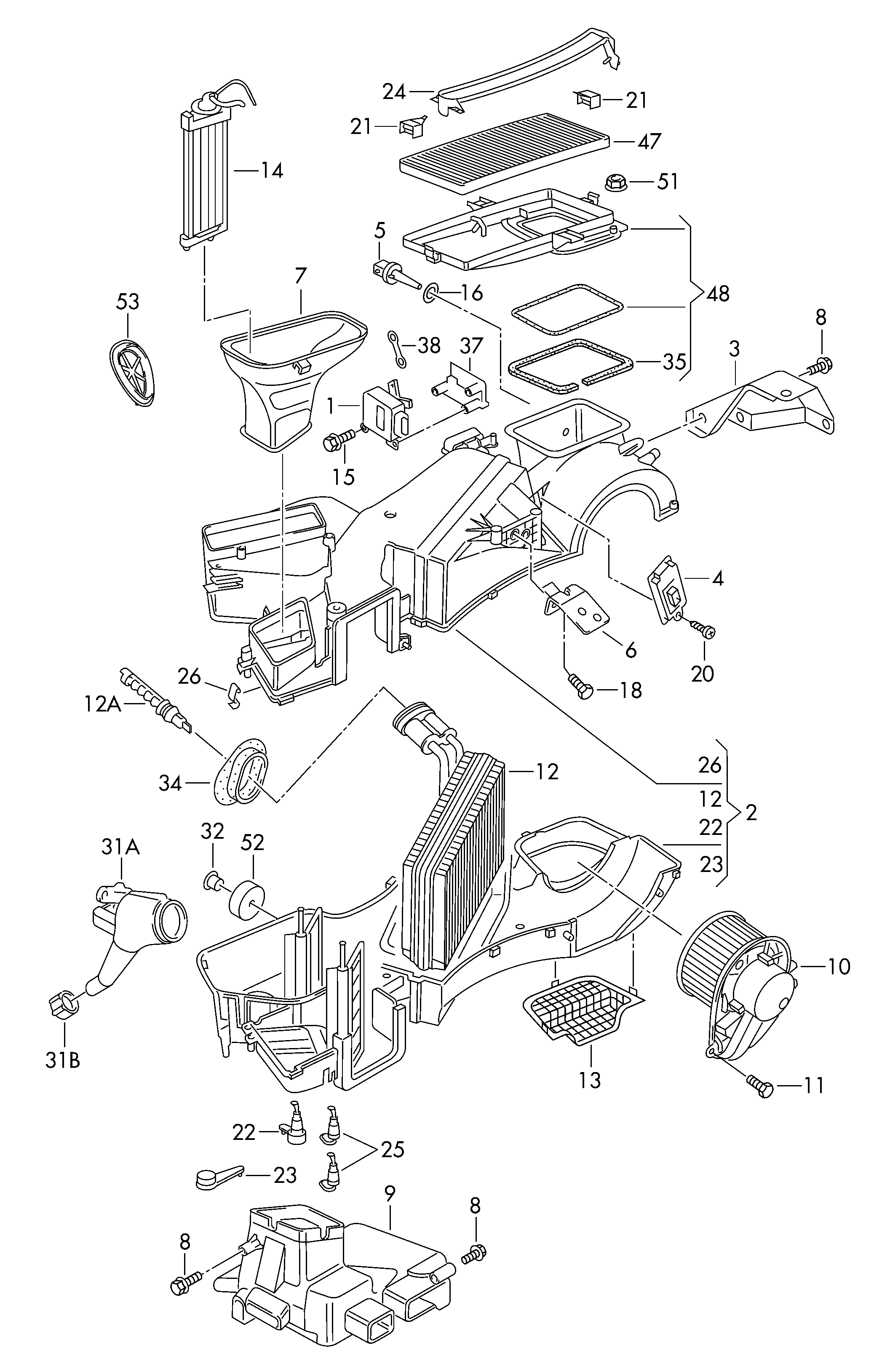 VW 8D0959263 - Rezistors, Salona ventilators ps1.lv