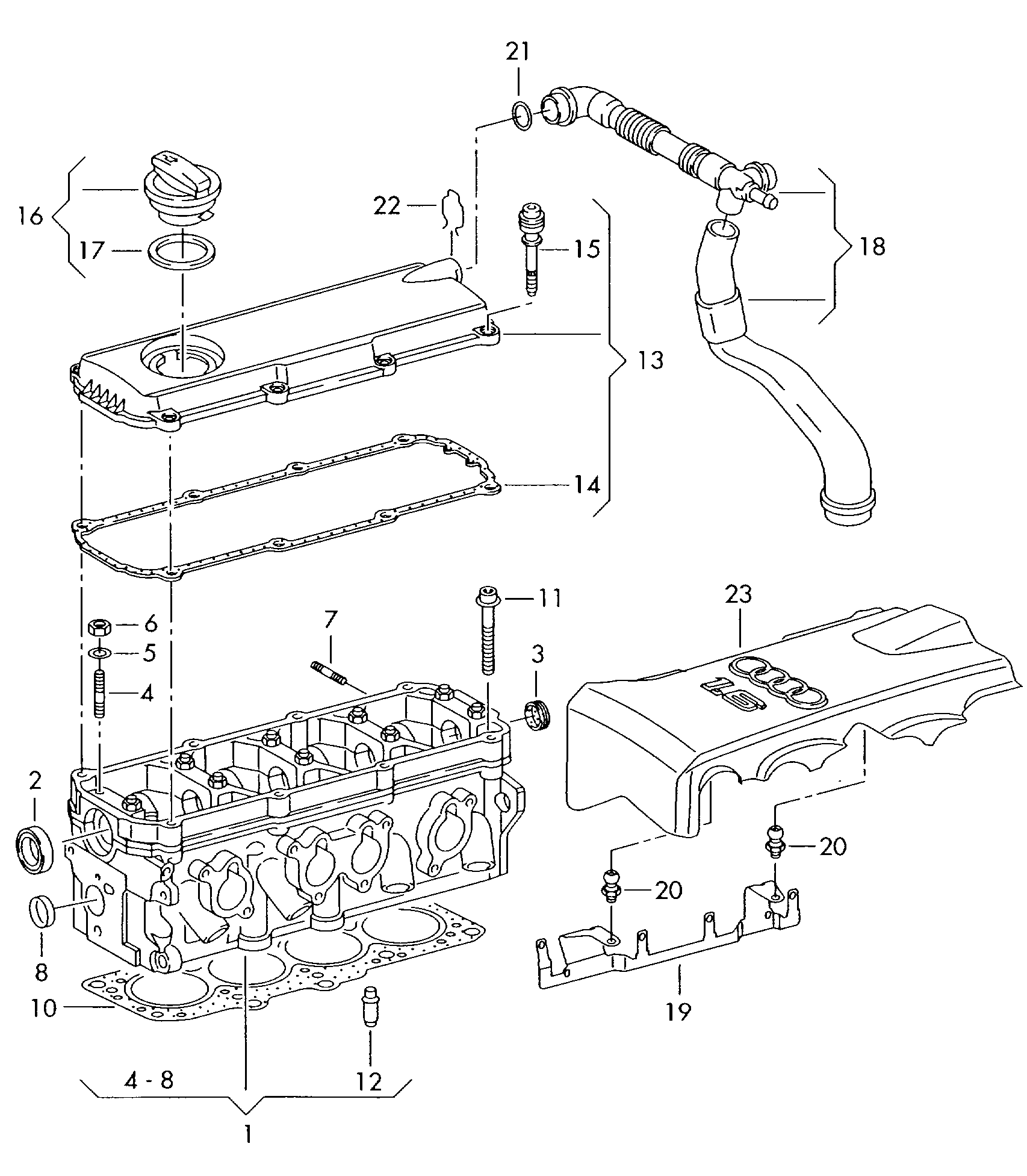 Seat 06B 103 383 H - Blīve, Motora bloka galva ps1.lv