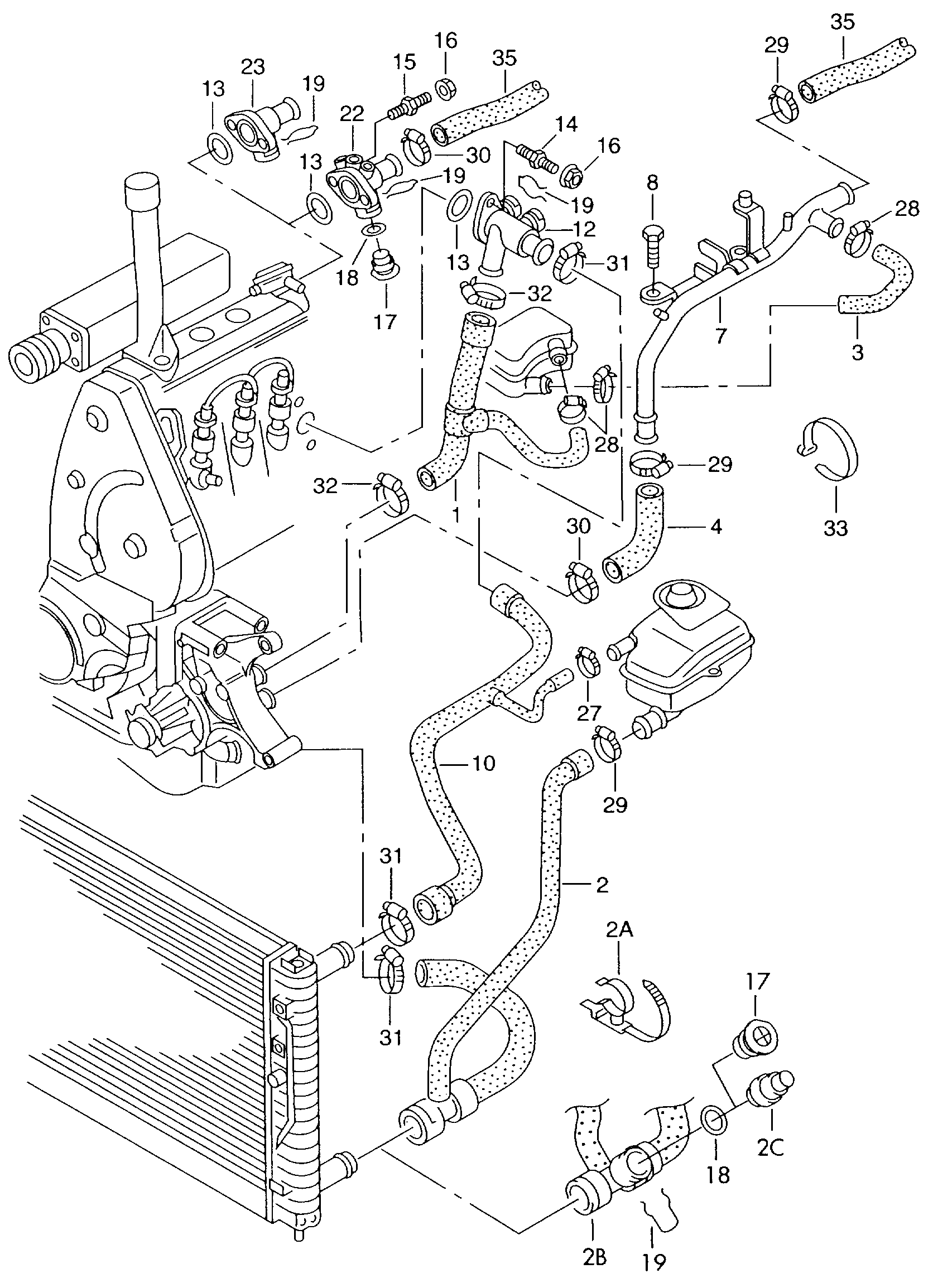 Seat 8D0121101AJ - Radiators, Motora dzesēšanas sistēma ps1.lv