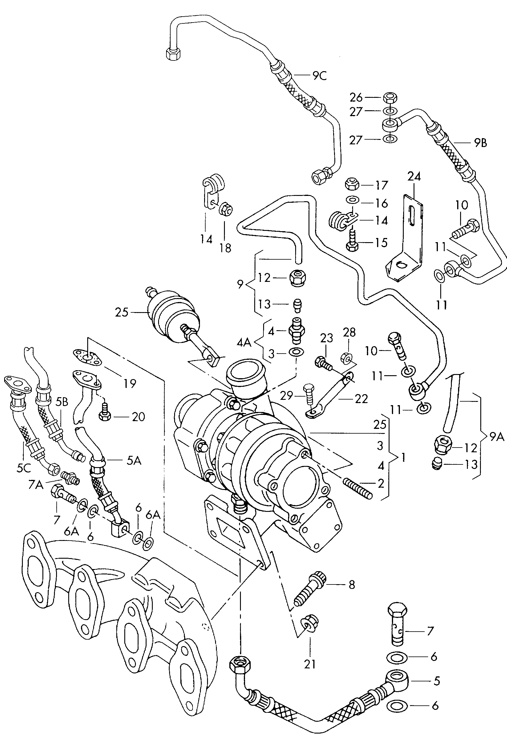 AUDI 028 145 702X - Serdeņa bloks, Turbokompresors ps1.lv