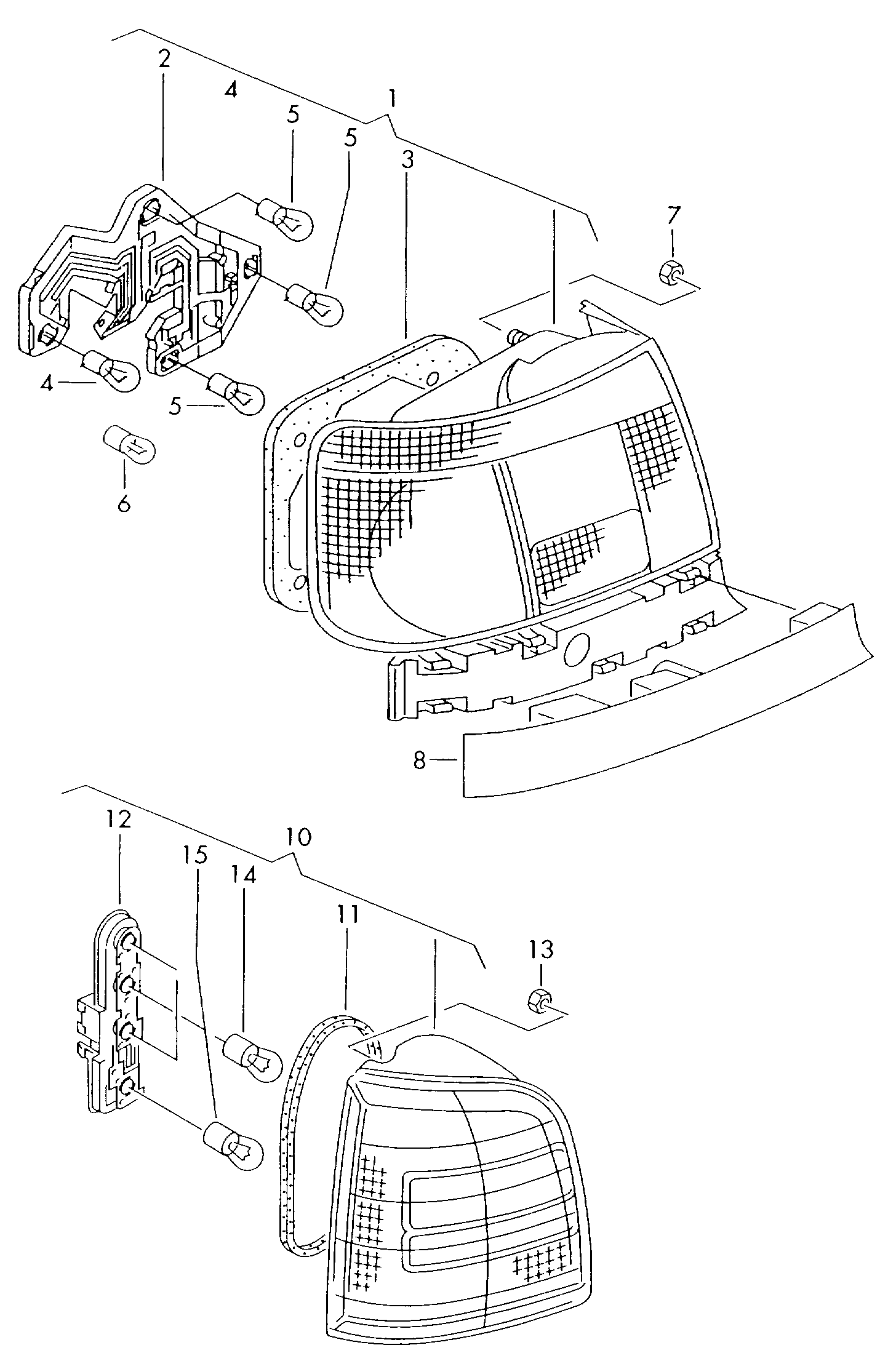 VW N   017 738 2 - Kvēlspuldze, Aizm. lukturis ps1.lv