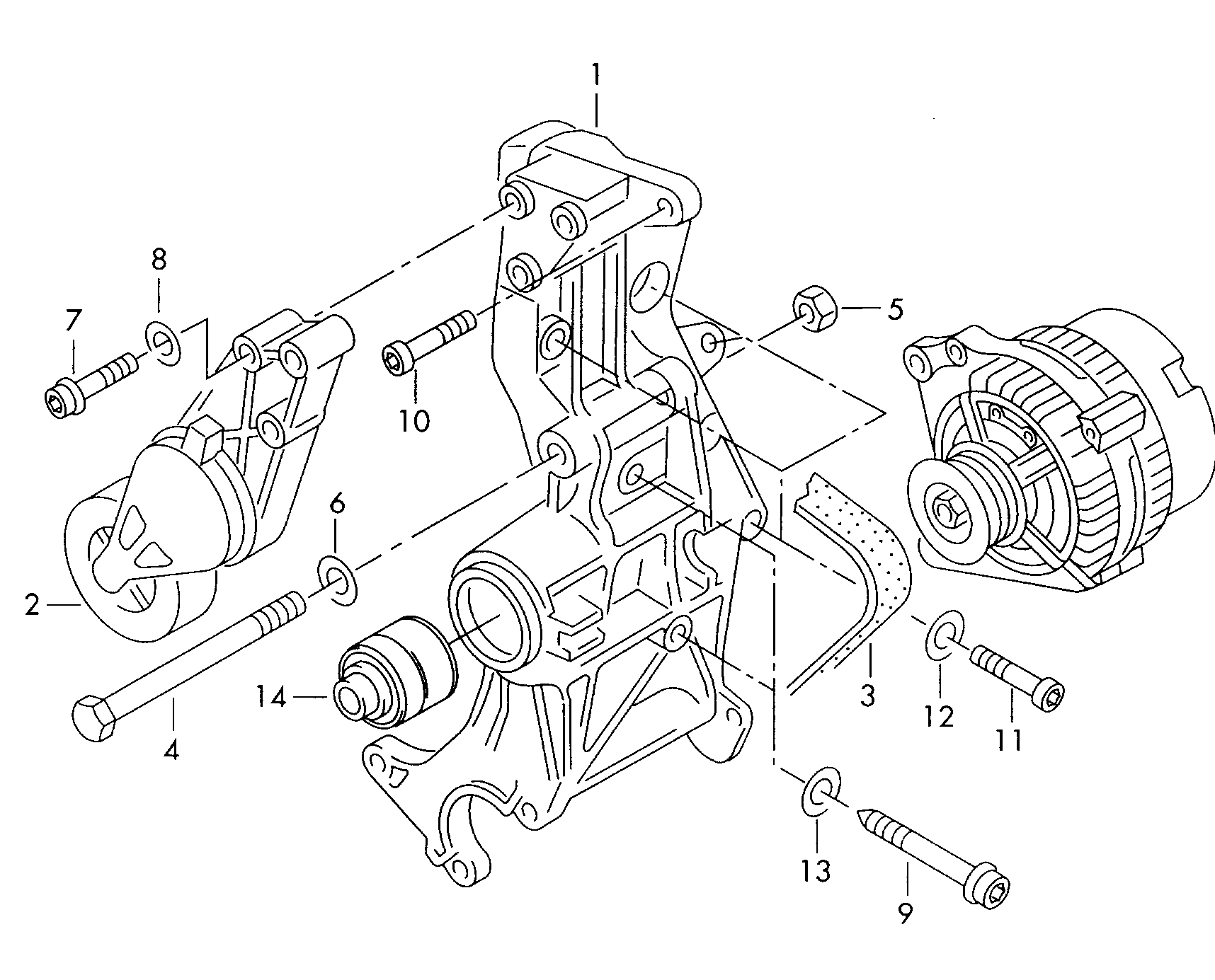 VW 058 115 136 - Spriegotājrullītis, Gāzu sadales mehānisma piedziņas siksna ps1.lv