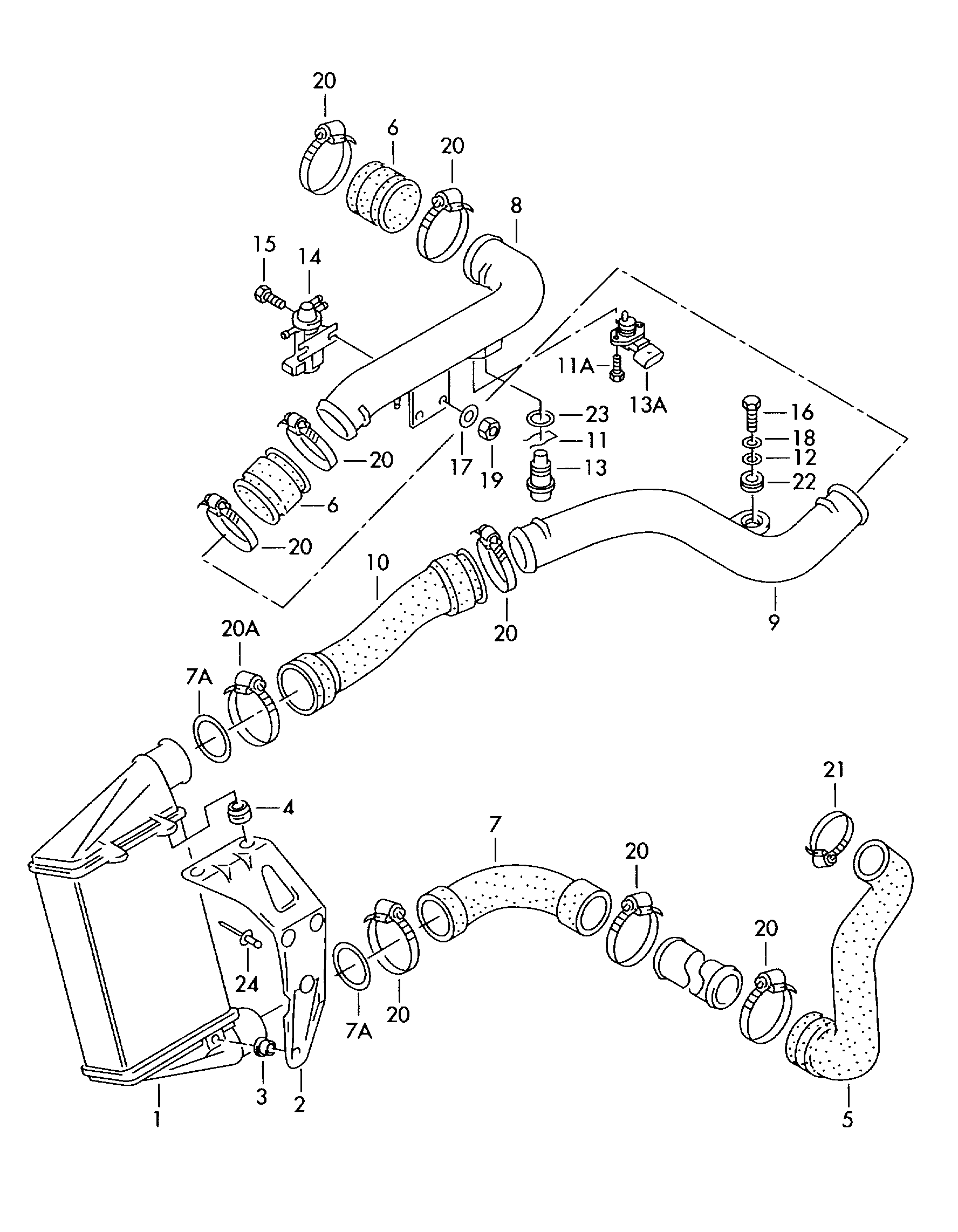 VW 058 145 856 J - Pūtes sistēmas gaisa caurule ps1.lv