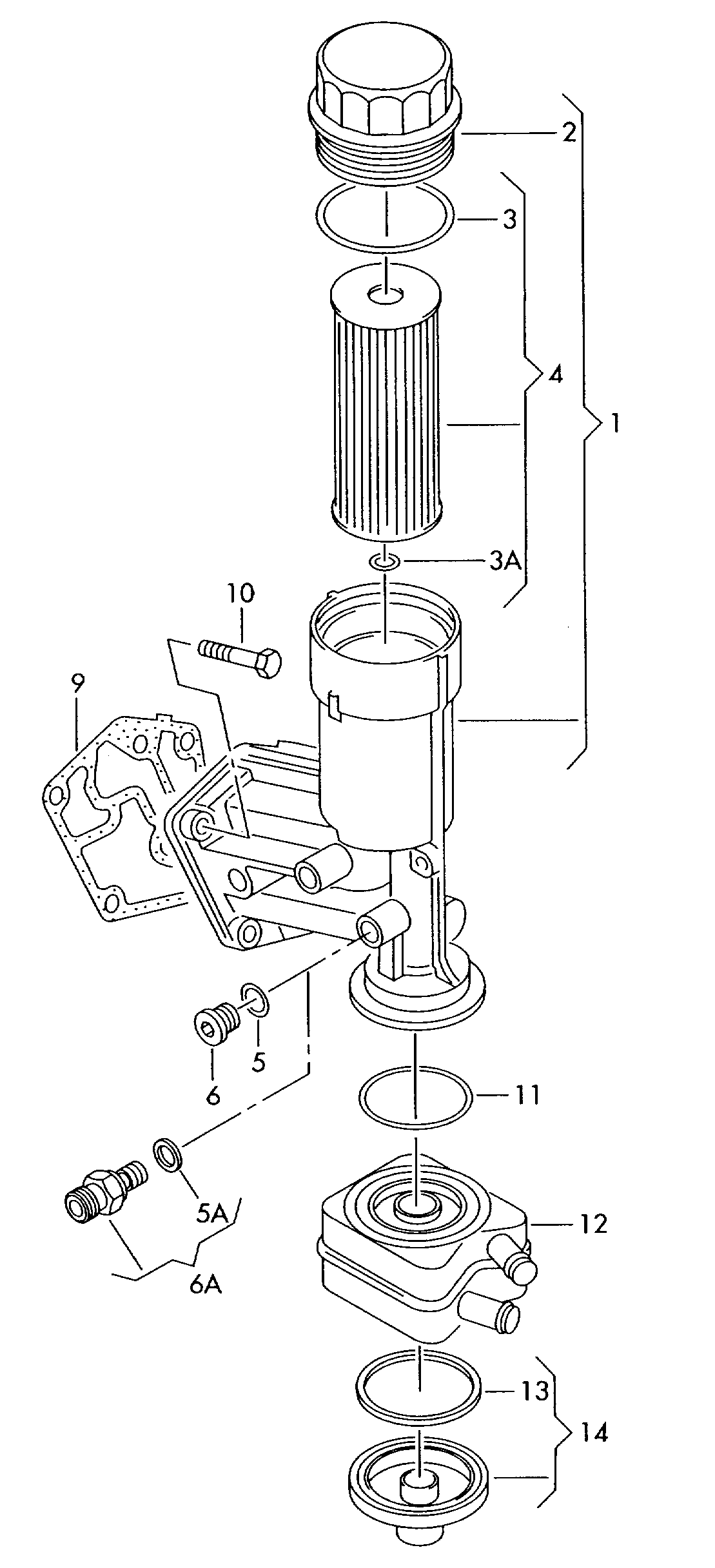 VW 038115389D - Eļļas filtrs ps1.lv